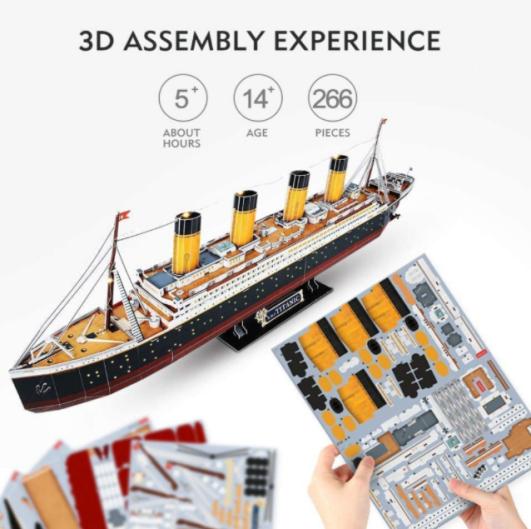 Sünnipäevakingituspaberist pusle DIY Stadium 3D pusle täiskasvanutele